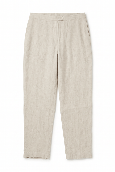 Linen Trousers, Natural Sample Piece — HACOY